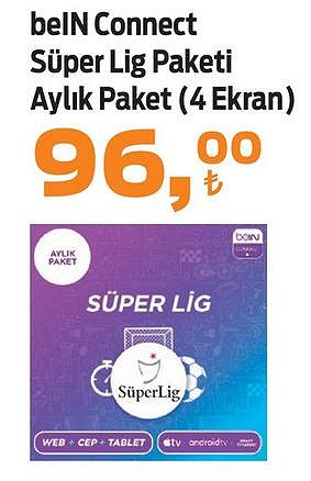 beIN Connect Süper Lig Paketi Aylık Paket (4 Ekran) image