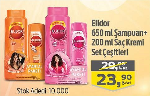 Elidor 650 ml Şampuan+200 ml Saç Kremi Set Çeşitleri image