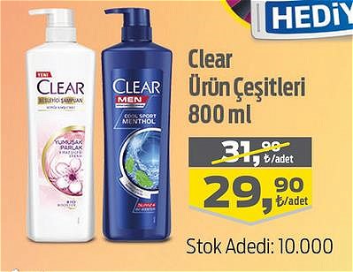 Clear Ürün Çeşitleri 800 ml image