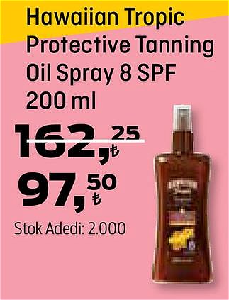 Hawaiian Tropic Protective Tanning Oil Spray 8 SPF 200 ml image