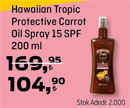 Hawaiian Tropic Protective Carrot Oil Spray 15 SPF 200 ml image