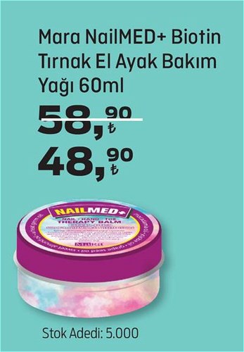 Mara NailMED+Biotin Tırnak El Ayak Bakım Yağı 60ml image