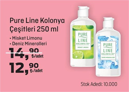 Pure Line Kolonya Çeşitleri 250 ml image