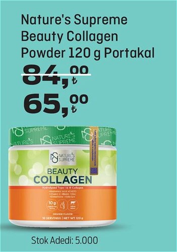 Nature's Supreme Beauty Collagen Powder 120 g Portakal image