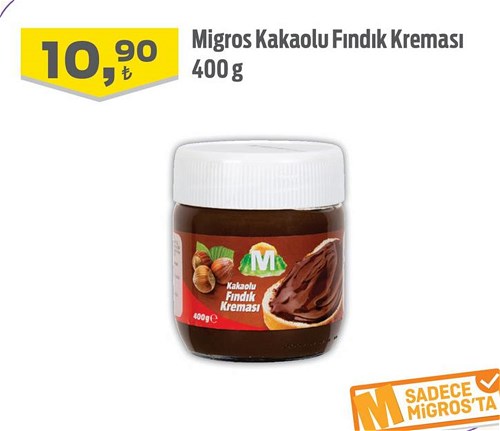 Migros Kakaolu Fındık Kreması 400 g image