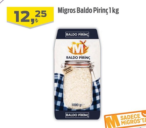 Migros Baldo Pirinç 1 kg image