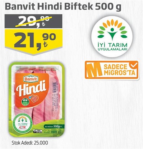 Banvit Hindi Biftek 500 g image