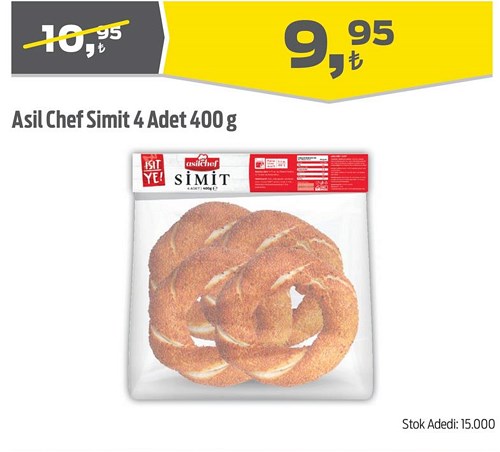 Asil Chef Simit 4 Adet 400 g image