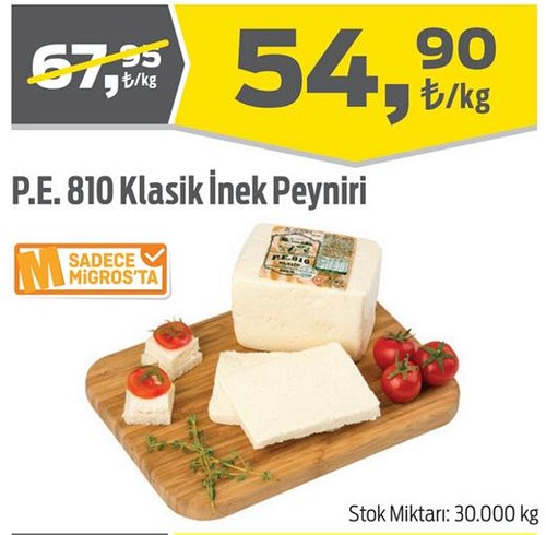 P.E. 810 Klasik İnek Peyniri Kg image