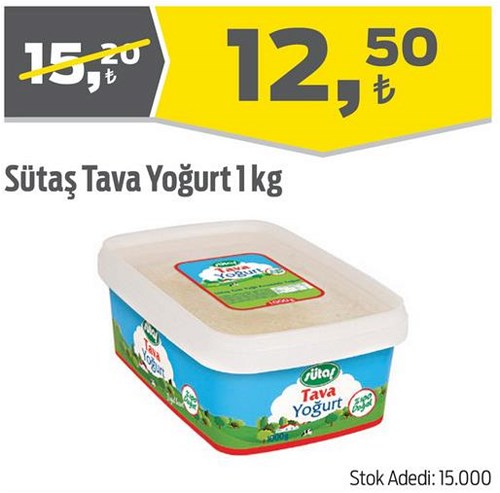 Sütaş Tava Yoğurt 1 kg image