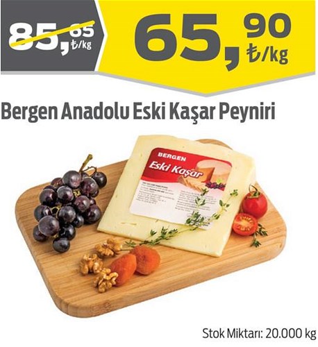 Bergen Anadolu Eski Kaşar Peyniri Kg image