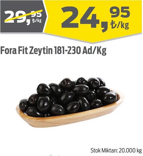 Fora Fit Zeytin 181-230 Ad/Kg image