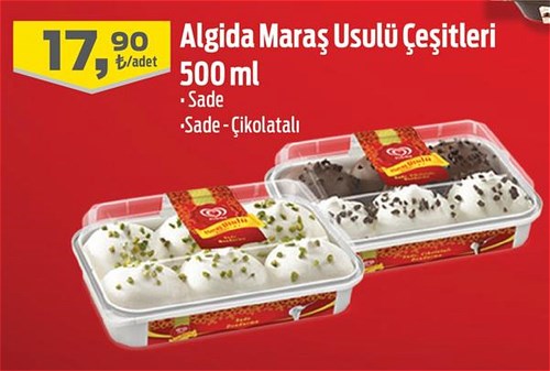 Algida Maraş Usulü Çeşitleri 500 ml image