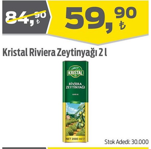 Kristal Riviera Zeytinyağı 2 l image