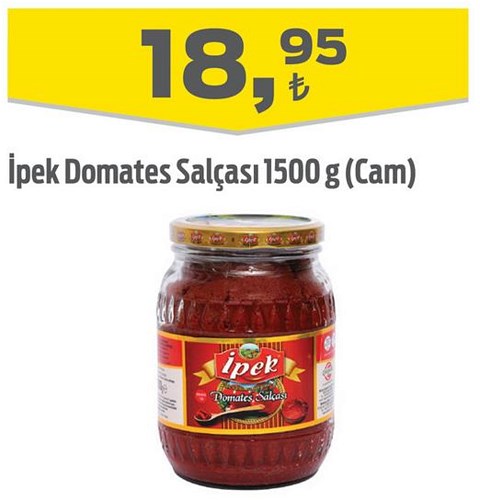 İpek Domates Salçası 1500 g (Cam) image