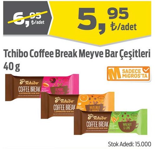 Tchibo Coffee Break Meyve Bar Çeşitleri 40 g image