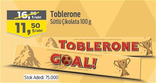 Toblerone Sütlü Çikolata 100 g image