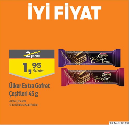 Ülker Extra Gofret Çeşitleri 45 g image