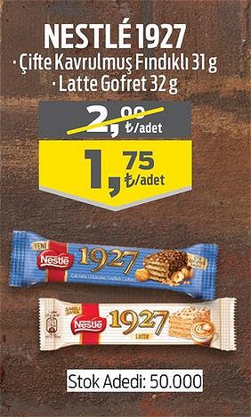 Nestle 1927 Çifte Kavrulmuş Fındıklı 31 g / Latte Gofret 32 g image