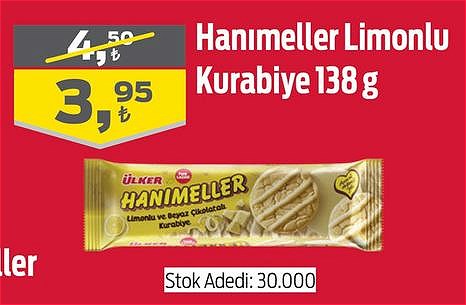 Ülker Hanımeller Limonlu Kurabiye 138 g image