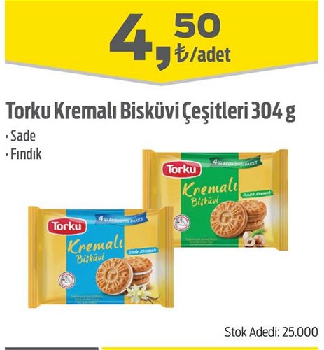 Torku Kremalı Bisküvi Çeşitleri 304 g image