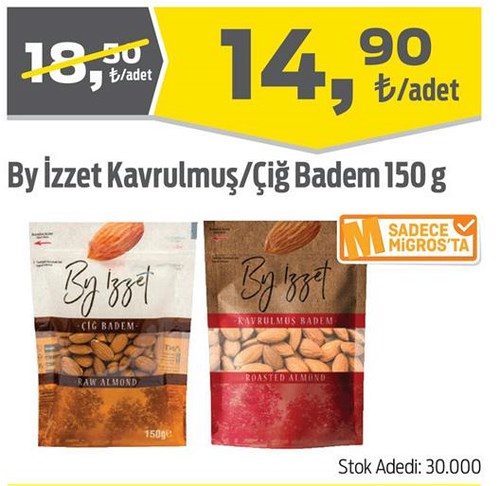 By İzzet Kavrulmuş/Çiğ Badem 150 g image