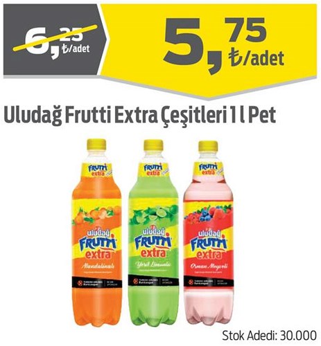 Uludağ Frutti Extra Çeşitleri 1 l Pet image