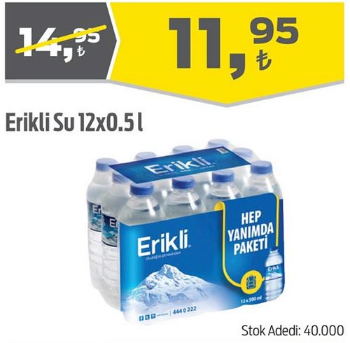 Erikli Su 12x0,5 litre image