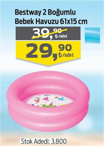 Bestway 2 Boğumlu Bebek Havuzu 61x15 cm image