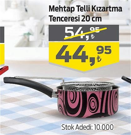 Mehtap Telli Kızartma Tenceresi 20 cm image