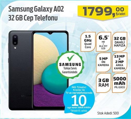 Samsung Galaxy A02 32 GB Cep Telefonu image