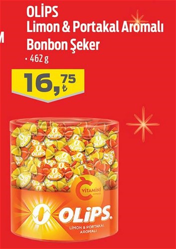 Olips Limon & Portakal Aromalı Bonbon Şeker 462 g image