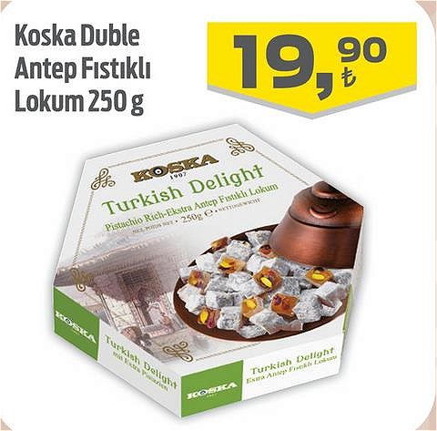 Koska Duble Antep Fıstıklı Lokum 250 g image