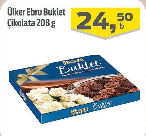 Ülker Ebru Buklet Çikolata 208 g image