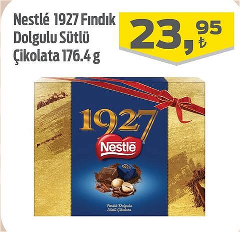 Nestle 1927 Fındık Dolgulu Sütlü Çikolata 176.4 g image