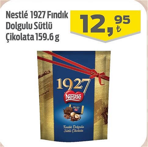 Nestle 1927 Fındık Dolgulu Sütlü Çikolata 159.6 g image