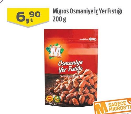 Migros Osmaniye İç Yer Fıstığı 200 g image