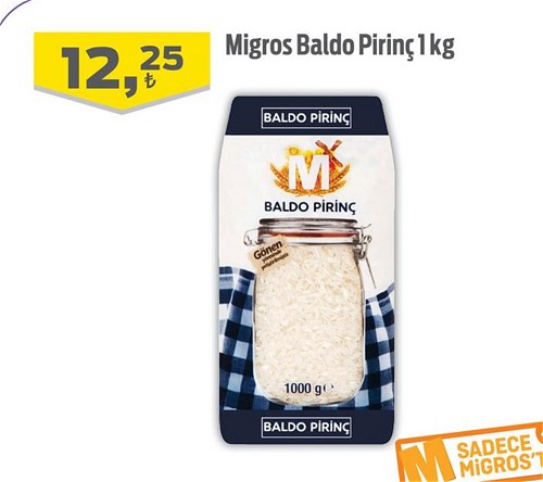 Migros Baldo Pirinç 1 kg image