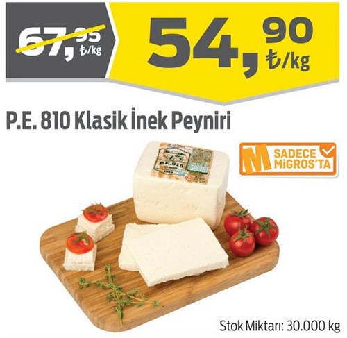 P.E 810 Klasik İnek Peyniri Kg image