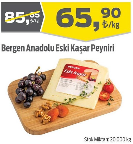 Bergen Anadolu Eski Kaşar Peyniri Kg image