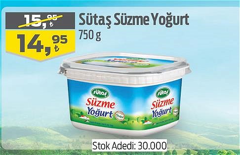 Sütaş Süzme Yoğurt 750 g image