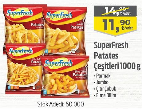 Superfresh Patates Çeşitleri 1000 g image