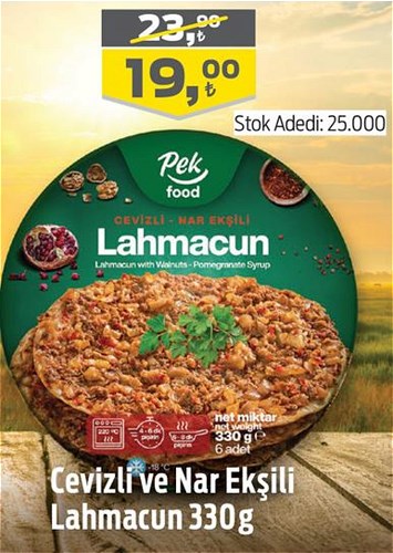 Pek Food Cevizli ve Nar Ekşili Lahmacun 330 g image