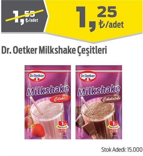 Dr. Oetker Milkshake Çeşitleri image