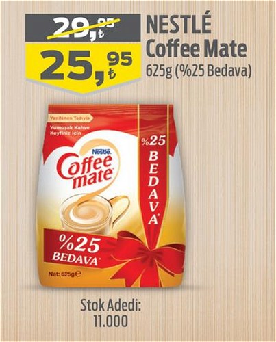 Nestle Coffee Mate 625 g (%25 Bedava) image