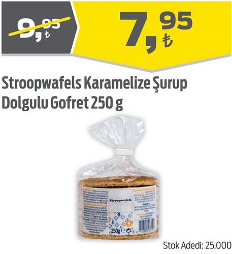 Stroopwafels Karamelize Şurup Dolgulu Gofret 250 g image