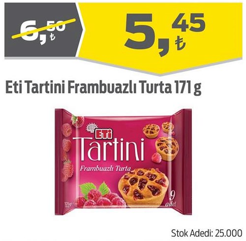 Eti Tartini Frambuazlı Turta 171 g image