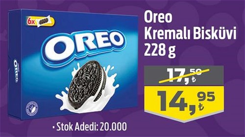 Oreo Kremalı Bisküvi 228 g image