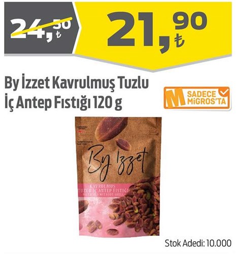 By İzzet Kavrulmuş Tuzlu İç Antep Fıstığı 120 g image