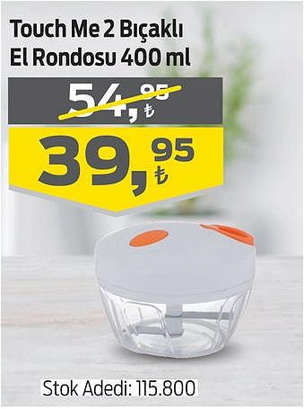 Touch Me 2 Bıçaklı El Rondosu 400 ml image